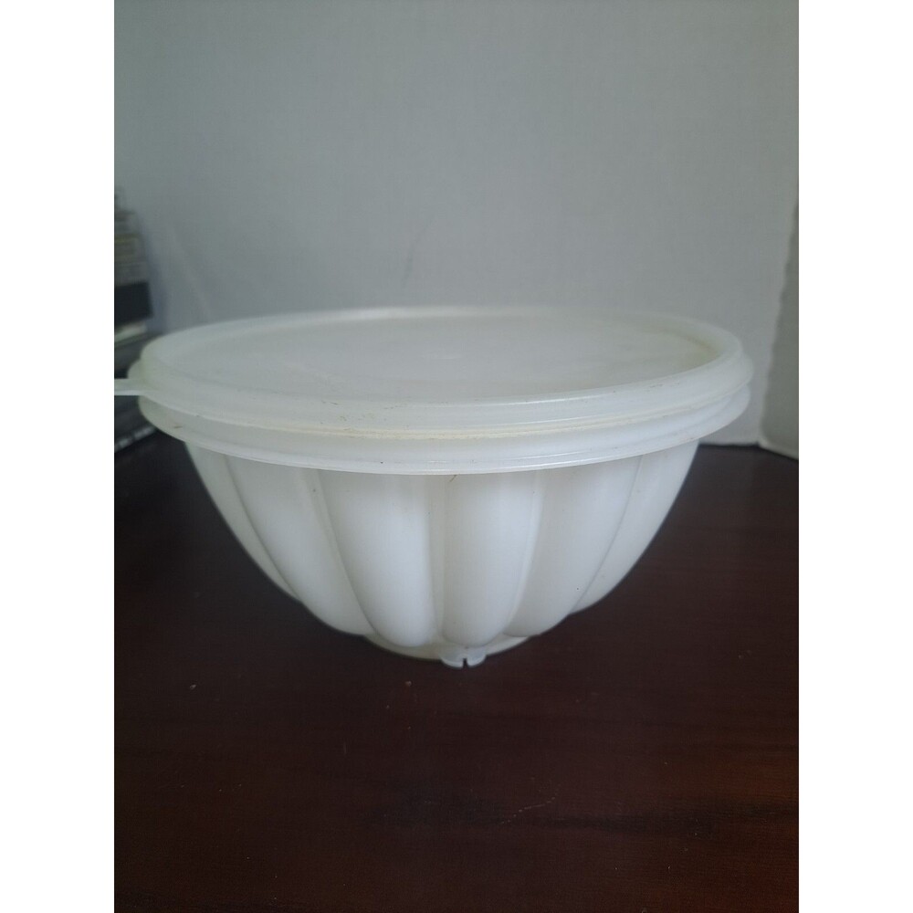 Vintage Tupperware White Jello Ice Mold